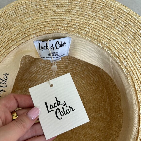 NWT Lack Of Color Spencer Boater Straw Hat w/ Suede Band - Picture 3 of 11